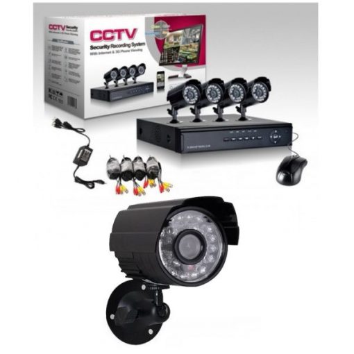 CCTV 4 kamerás Komplett Megfigyelő Rendszer